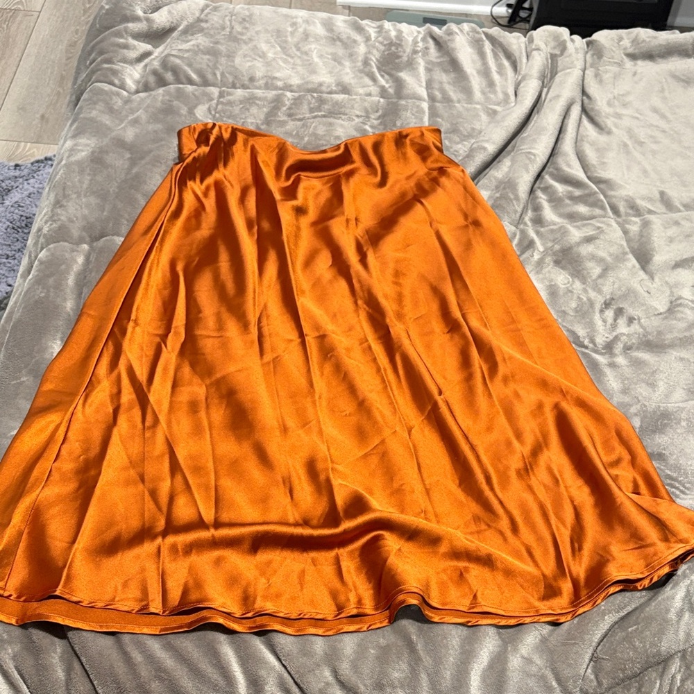 Elegant Orange Skirt